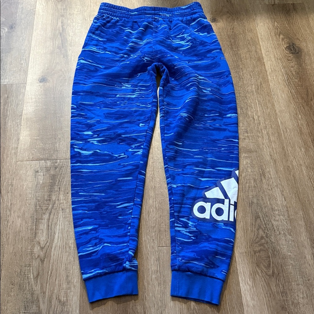 Adidas Boys Size 18 / 20 Royal Blue Joggers